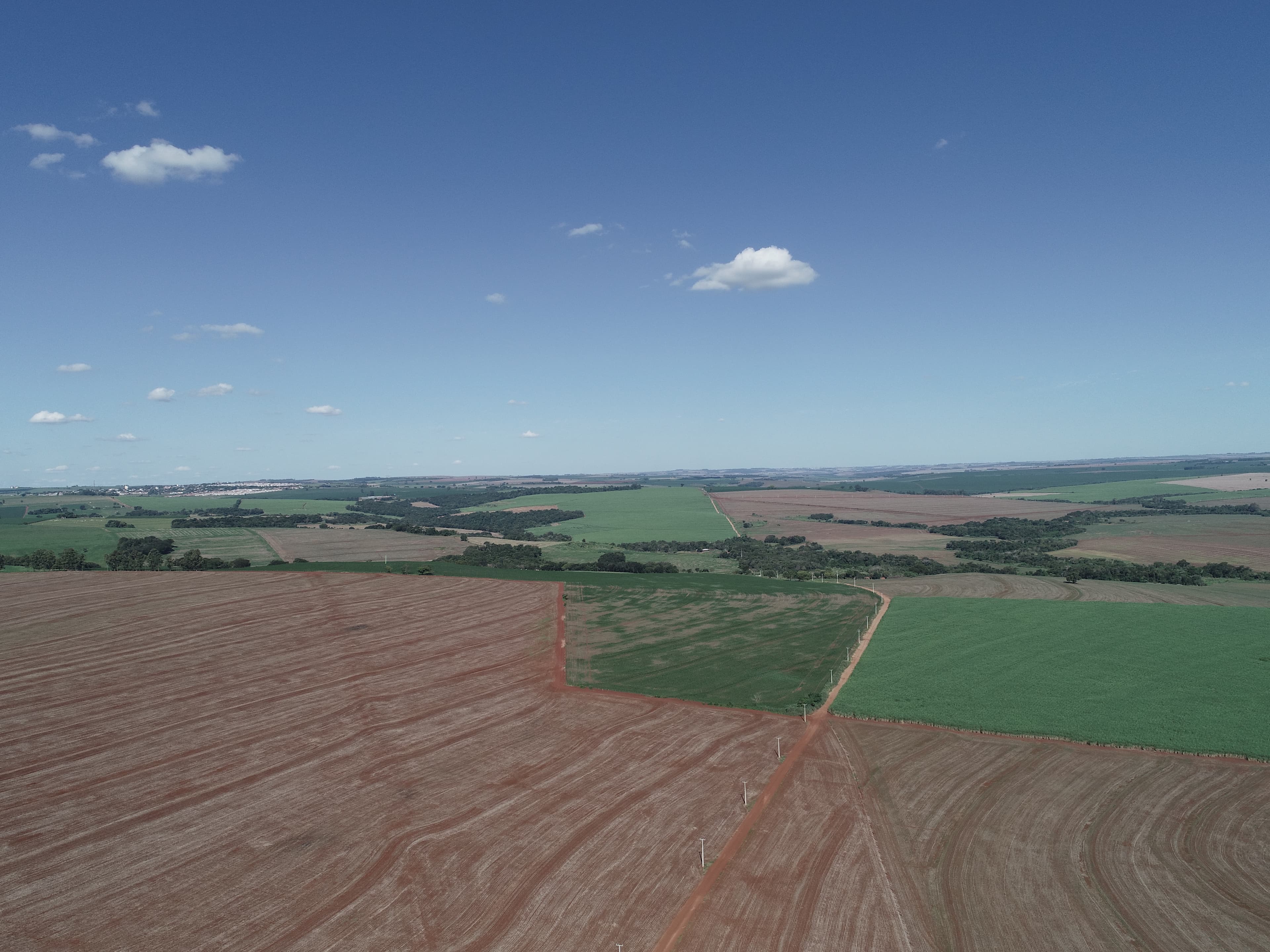 Mapeamento aéreo de área rural